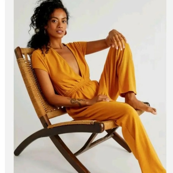 Free People Pants - Free People Beach Rita Terry Knit Jumpsuit Size Large